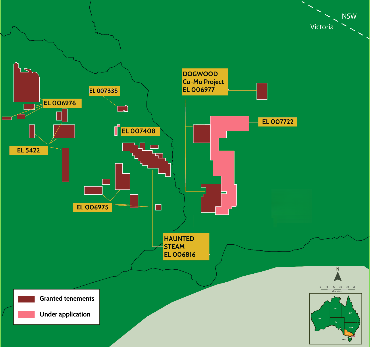 Eastern Vic Goldfield map - Green
